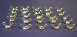 25 Steel Wing Nuts 1/4"-20 Coarse Thread - Picture 1 of 5