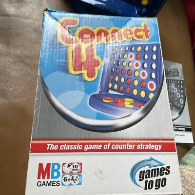 Bins MB GAMES TRAVEL CONNECT 4 Games To Go Complete - Image 1 of 3