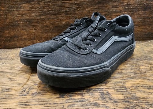 Vans per bambini taglia 4 nero classico in scatola originale VEDI FOTO!