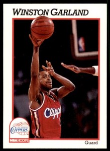 1991-92 NBA Hoops Winston Garland Basketball Cards #91