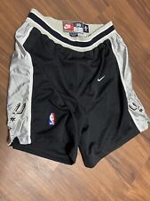 Vintage 90's Authentic Nike San Antonio Spurs NBA Basketball Shorts SZ 38