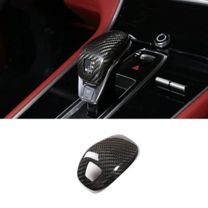 Dry Carbon Car Gear Shifter Knob Head Cover Trim For Porsche Panamera 2017-2023 - Picture 1 of 6