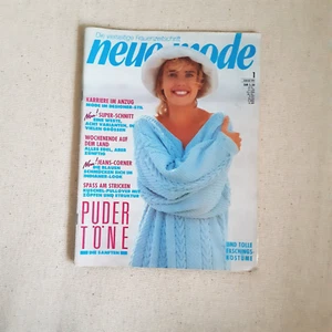 NEUE MODE GERMAN Magazine #1/1992 Vintage Sewing Patterns, Knitting, Cooking - Picture 1 of 17