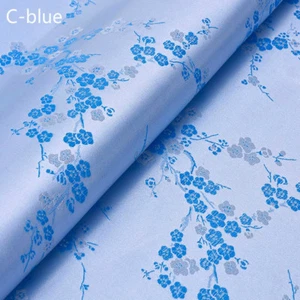 Chinese Tang Suit Silk Satin Floral Fabric DIY Costume Cheongsam Sewing Cloth UK - Picture 1 of 9