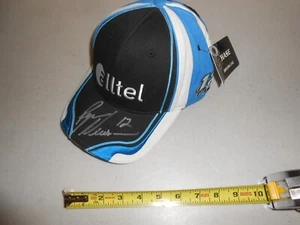 RARE VINTAGE RYAN NEWMAN HAND SIGNED ALLTEL # 12 NASCAR RACING HAT CAP WITH TAG - Picture 1 of 7