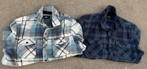 O'Neill Boys Sz Large Full Snap up Superfleece Polyester Shirt Jacket Set of 2 - Picture 1 of 19