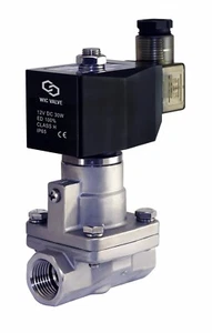 1/2" Inch Stainless Steel High Pressure Electric Steam Solenoid Valve NC 12V DC - Picture 1 of 4