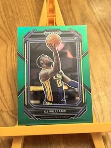 2023 Panini Prizm Draft Picks KJ Williams Rookie #28 Green Prizm - Picture 1 of 2