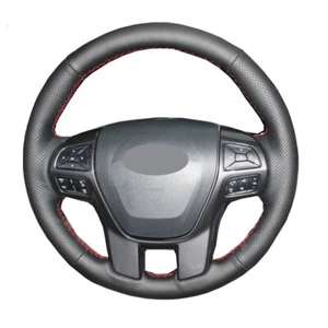 Hand Sewing Car Steering Wheel Cover For Ford Ranger 2016 2017 2018 2019-2021 - Picture 1 of 6