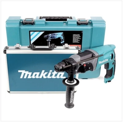 Makita HR 2470 780W Bohrmaschine im Koffer + Makita 17tlg. Meißelset - Bild 1 von 4
