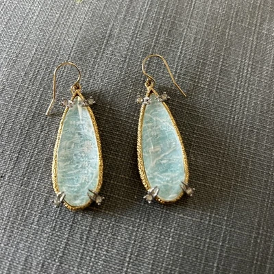 Pendientes colgantes Alexis Bittar Amazonita-Cristal Doblete y Cristal Foto 1 de 4