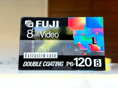 Лента с двойным покрытием NOS Fuji 8 мм Video P6-120 (120 мин, дополнительный чехол) - Изображение 1 из 4