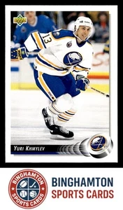 1992-93 Upper Deck #504 Hockey Yuri Khmylev Buffalo Sabres RC - Picture 1 of 2