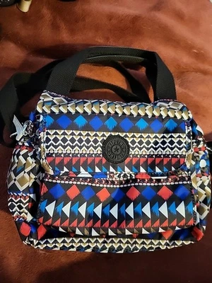 Kipling Dee Crossbody Nordic Journey Multi Color Shoulder Hand Bag Purse Monkey - Image 1 of 4