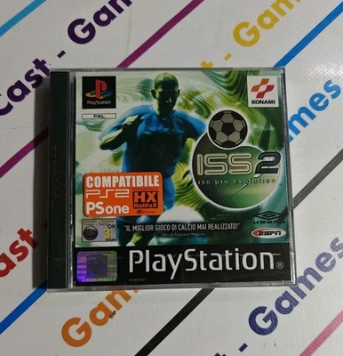 PS1 ISS PRO EVOLUTION 2 ITA - GERMAN PLAYSTATION 1 NEW SEALED WITH FACTORY ERROR - Bild 1 von 4
