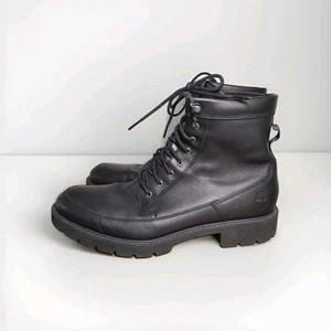 Timberland Men's Elmhurst 6 Inch Black Waterproof Leather Boots, A23XE - Picture 1 of 10