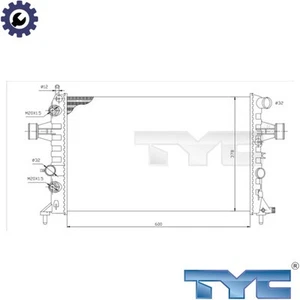 RADIATOR ENGINE COOLING 725-0006 FOR OPEL ASTRA/Hatchback/Convertible ZAFIRA - Picture 1 of 6