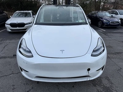 TESLA MODEL Y FRONT CLIP BUMPER HOOD FENDER REINFORCEMENT COMPLET HEADLIGHT PPSW Foto 1 de 4