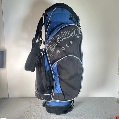 Bolsa de golf Callaway con soporte de doble correa de 7 vías azul/negra Foto 1 de 4