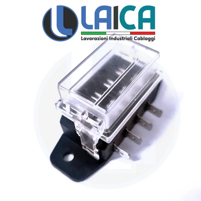 Fusible 4 Fuse Boîte Porte-Fusible Auto Moto Camper Nautique 1 Pièces - Photo 1/4