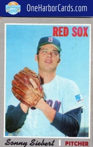 1970 Topps Boston Red Sox #597 Sonny Siebert - Imagen 1 de 2