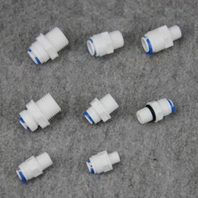 Water Filters Fitting Purifier Reverse Osmosis Connector Straight Male Thread - Image 1 of 4