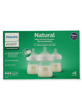 Avent 3-Pack Natural Glass Baby Bottle (4 oz.) - white/multi, one size