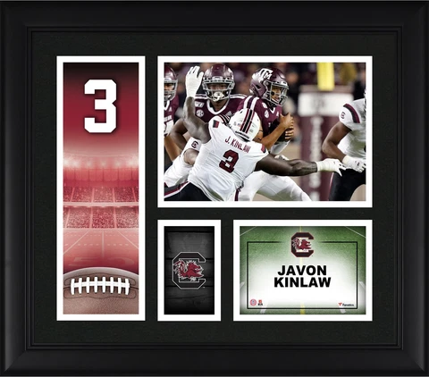Javon Kinlaw South Carolina Gamecocks Framed 15x17 Player Core Collage Cover