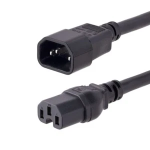 StarTech H1415-10F-POWER-CORD 10ft (3m) Heavy Duty Extension Cord IEC C14 to IEC - Picture 1 of 1