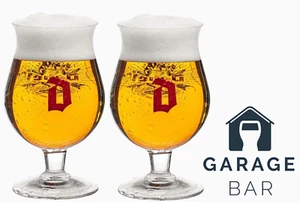 Set Of 2 Duvel Beer Glasses 33cl Brand New - Picture 1 of 2