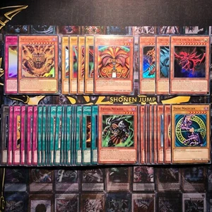 YuGiOh! Yugi’s Exodia the Forbidden One & Egyptian God Cards 44 Card Deck - NEW! - Picture 1 of 10