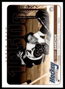 2011-12 Upper Deck Hockey Heroes 1950s / 1960s Terry Sawchuk Detroit Red Wings