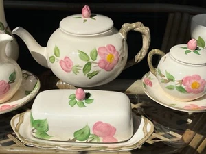 VTG Franciscan Desert Rose ENGLAND 12PC Teapot~Sugar~Creamer ~Butter~Mug~Vase - Picture 1 of 12