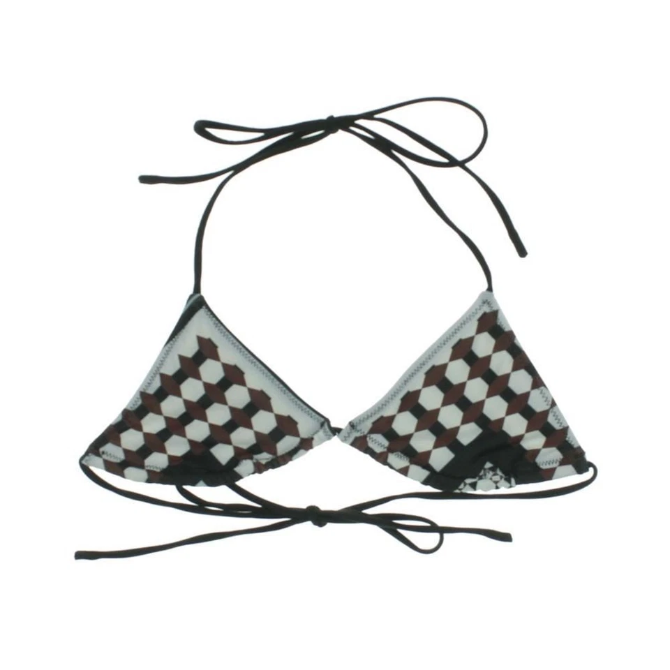 NUEVO CON ETIQUETAS - TOP DE BAÑO BIKINI TRÉBOL CAÑÓN TRIÁNGULO CUERDA SEPARADO - XS EXTRA PEQUEÑO  Foto 1 de 1