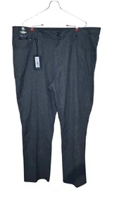 Hart Schaffner Marx Men's Pants Flat Front Straight Fit Chino Gray Sz. 40X32 NWT - Picture 1 of 11