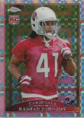 2009 Topps Chrome Xfractor Rashad Johnson Rookie #TC201 - Image 1 of 2