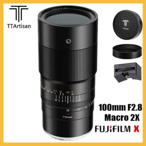 TTartisan 100mm F2.8 Macro 2X Full Frame Large Aperture Lens fr Fujifilm X Mount - Picture 1 of 9