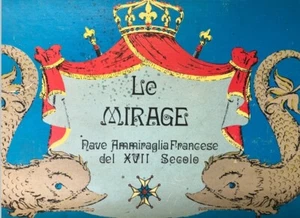 INCOMPLETE COREL LA MIRAGE XVII FRENCH SHIP LARGE WOOD MODEL KIT FOR PARTS ONLY - Picture 1 of 9