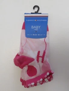 Tommy Hilfiger Kids Logo No Show Socks 2 Pack White Blue Pink Select one 10-12.5 - Picture 1 of 15