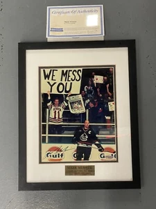 Mark Messier Autographed Vancouver Canucks 8x10 Framed Photo Steiner WE MESS YOU - Picture 1 of 9