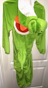 YOSHI SUPER MARIO XL 14/16 BOYS GIRLS FLEECE SLEEPER HALLOWEEN COSTUME, TOO! - Picture 1 of 3