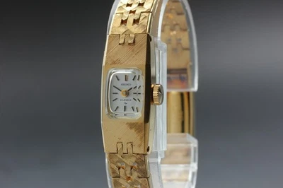 Vintage 1971 [casi como nuevo / etiqueta] SEIKO pulsera 1520-3420 oro manual ... - Imagen 1 de 4