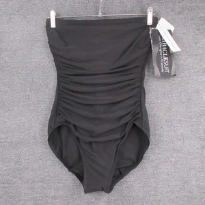 Miraclesuit Badeanzug Damen 8L Madrid schwarz wandelbar Rüschen Bügel - Bild 1 von 11