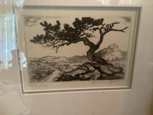 Lyman Byxbe Signed Etching – Estes Park CO – Framed Original Print - Picture 1 of 15
