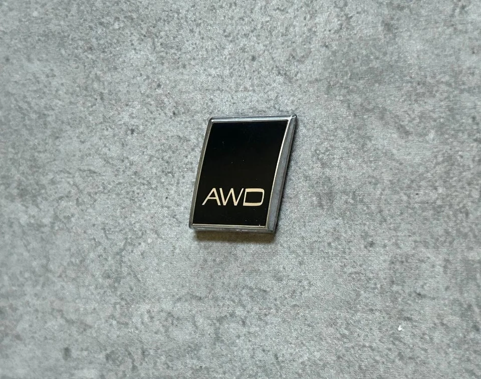Genuine OEM Volvo Black & Chrome AWD Emblem Used Badge S90 XC60 XC90 #31391835 - Image 1 of 1