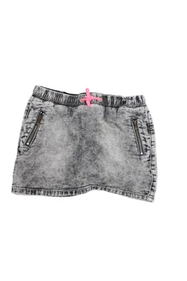 3 Pommes Girls Cotton Blend Drawstring Waist Skirts Gray Size 9-10 - Image 1 of 4