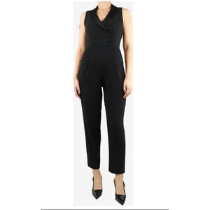 Mono de esmoquin negro sin mangas Alice + Olivia para mujer 6 - Imagen 1 de 11