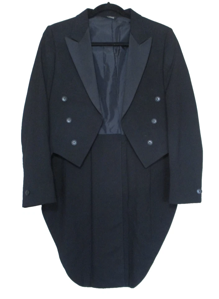 Chaqueta Esmoquin Raffinati Cola Larga Talla 35R Negra 6 Botones Cena Baile Foto 1 de 4