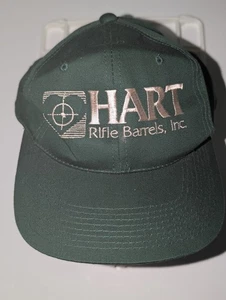 Hart Rifle Barrels Trucker Hat Snap Back One Size Green Embroidered - Picture 1 of 2