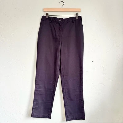 Lands' End | Women's Navy Blue High Rise Straight Leg Chino Pants Size 8P NWT - Image 1 of 4